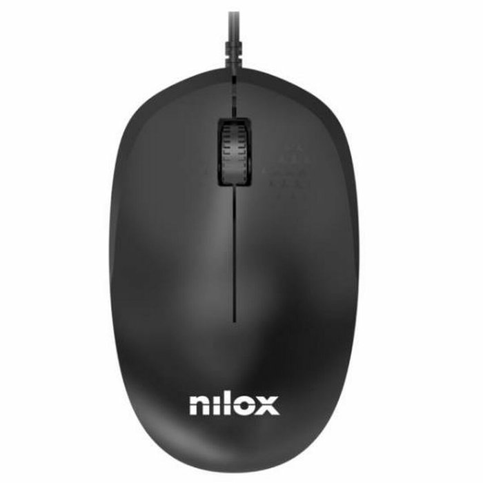 Nilox MOUSB1012 Ratón Óptico Negro