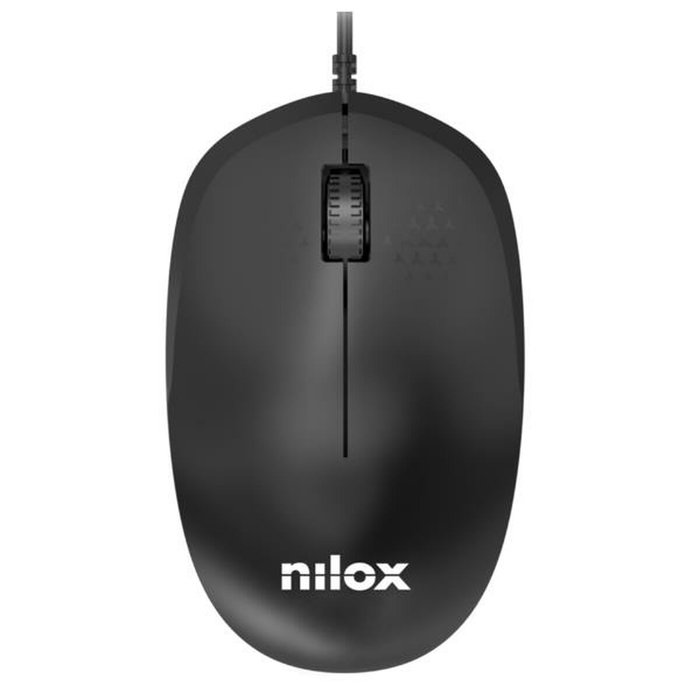 Nilox MOUSB1012 Ratón Óptico Negro