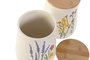 DKD Home Decor Bote de Porcelana Flower 24 Flores 1,8l