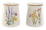 DKD Home Decor Bote de Porcelana Flower 24 Flores 1,8l