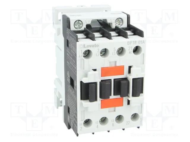 LOVATO ELECTRIC Contactor BF 3-polar 18A 230VAC