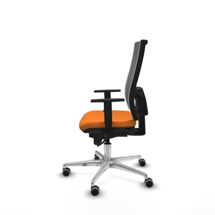 PIQUERAS Y CRESPO Silla de oficina Horna con mecanismo Sincro, Naranja y Gris PIQUERAS Y CRESPO Silla de oficina Horna con mecanismo Sincro, Naranja y Gris