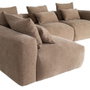 Sofá Chaise Longue Izquierda Beige 307 X 202 X 81 cm