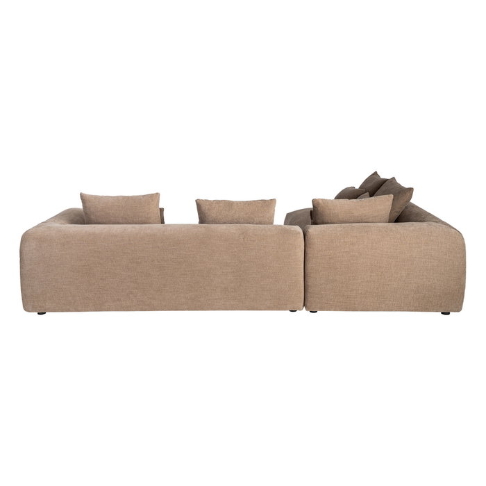 Sofá Chaise Longue Izquierda Beige 307 X 202 X 81 cm