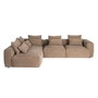 Sofá Chaise Longue Izquierda Beige 307 X 202 X 81 cm