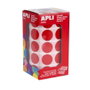 Apli Gomets Redondos 20mm Rojo Rollo 1770 Unidades