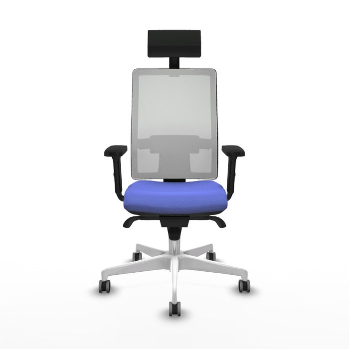 PIQUERAS Y CRESPO Silla de oficina Horna con mecanismo Sincro, Azul claro y Blanco PIQUERAS Y CRESPO Silla de oficina Horna con mecanismo Sincro, Azul claro y Blanco