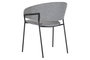 DKD Home Decor Silla de Poliester y Metal Gris Claro