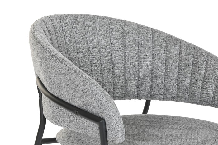 DKD Home Decor Silla de Poliester y Metal Gris Claro DKD Home Decor Silla de Poliester y Metal Gris Claro