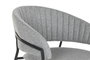 DKD Home Decor Silla de Poliester y Metal Gris Claro
