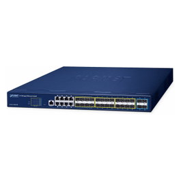 Planet GS-6311-16S8C4XR Switch L3 Gestionado 24 Puertos Gigabit 8 RJ-45 y 4 SFP+ para Conexion 10G, Capacidad de Conmutacion 128 Gbit/s