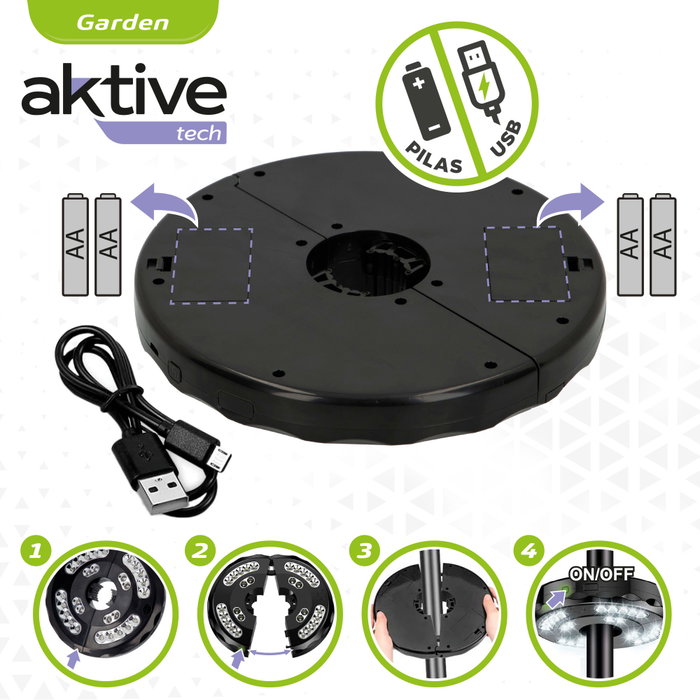 AKTIVE Lámpara para Parasol LED