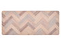Kinvara Alfombra Cocina Efecto Madera 50x120 cm Poliéster Antideslizante (Set de 12)