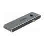 DeLOCK Estación de Acoplamiento Dual USB Type-C con HDMI/USB 3.2/SD/PD 3.0, Gris