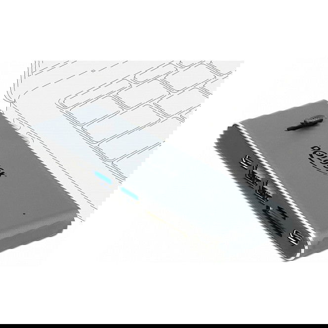 DeLOCK Dockingstation Dual USB Type-C con HDMI, USB 3.2, Lector de Tarjetas SD y Power Delivery 3.0 para PC Portátil - Estación de Acoplamiento