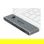 DeLOCK Dockingstation Dual USB Type-C con HDMI, USB 3.2, Lector de Tarjetas SD y Power Delivery 3.0 para PC Portátil - Estación de Acoplamiento