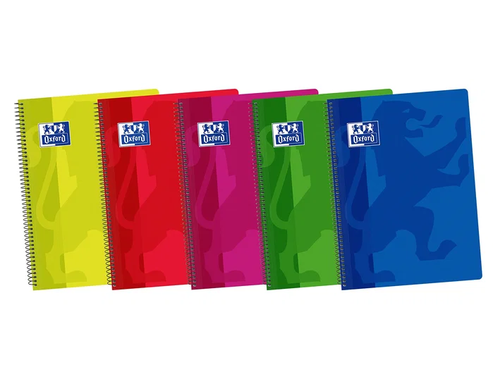 Oxford Pack 5 Cuadernos School Tapa Extradura Write&Erase Folio 80 Hojas