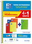 Oxford Pack de 5 Cuadernos School Espiral con Tapas Extraduras y Write&Erase, Folio, Colores Vivos