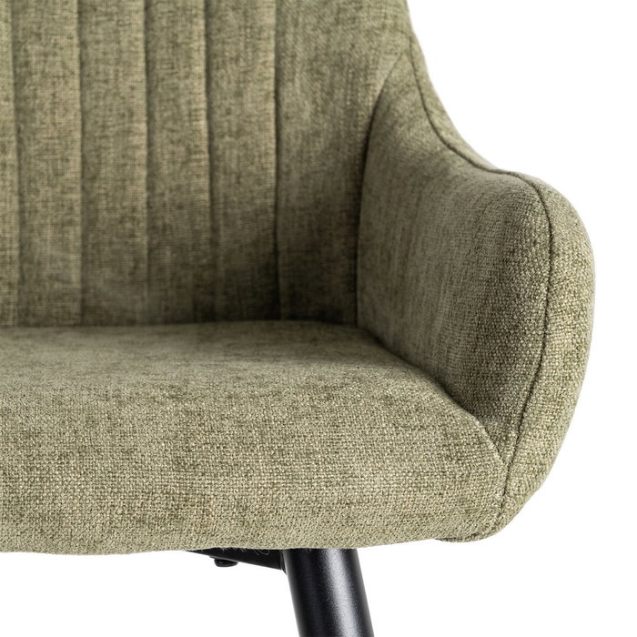 Taburete Verde Tejido-Metal Salón 47 X 47 X 93 cm (Set de 2)