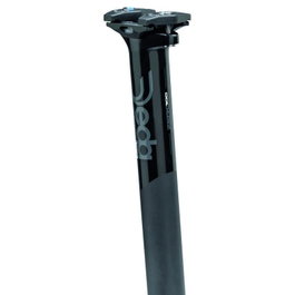 Deda Tija recta ZERO100 Aluminio 2014 Forjado 3D Doble tornillo Sin retroceso 27.2 x 350 mm Negra
