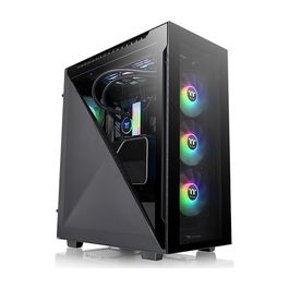 Thermaltake Divider 500 TG ARGB Black Caja de PC Torre ATX con Panel Frontal de Malla y Vidrio Templado
