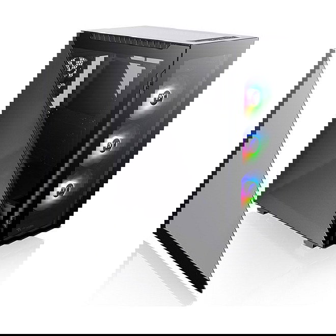 Thermaltake Divider 500 TG ARGB Black Midi Tower Negro ATX, micro ATX, Mini-ITX con ventana lateral y panel de vidrio templado