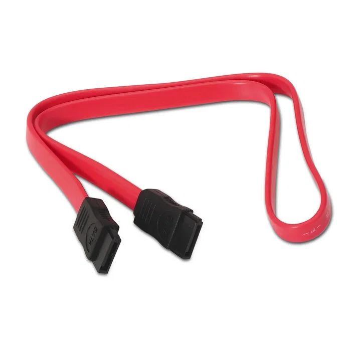Aisens Cable SATA III de Datos A130-0153, 0,5 m, Rojo/Negro
