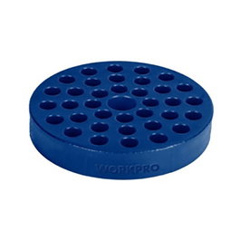 Workpro Organizador magnético redondo para 37 puntas de Ø6,35 mm y adaptador Ø14 mm, vaciado, Ø8,5 x 20 mm