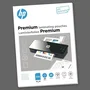 HP Láminas de Plastificación Premium A4, 125 Micras, Perforadas, 25 Unidades