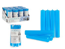 Leknes Set 7 Acumuladores de Frío Cilindro Azul 6 x 6.5 x 12 cm (Set de 24)