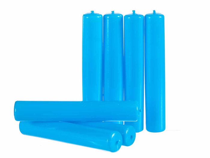 Leknes Set 7 Acumuladores de Frío Cilindro Azul 6 x 6.5 x 12 cm (Set de 24)