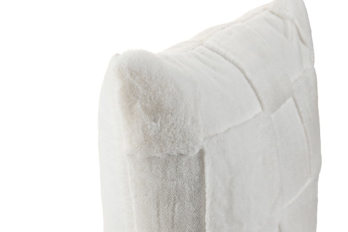 DKD Home Decor Cojín de Poliéster 45x45 cm Crudo (Pack de 2)