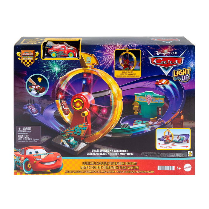 MATTEL Pista Celebración de Rayo McQueen Cars Disney Pixar MATTEL Pista Celebración de Rayo McQueen Cars Disney Pixar