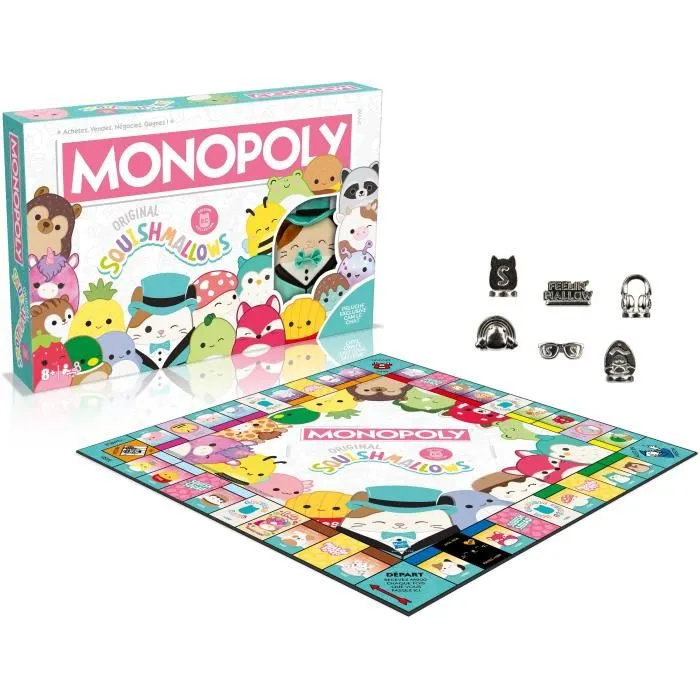 Winning Moves Monopoly Squishmallows Juego de mesa WIN1698138891204 Peluches