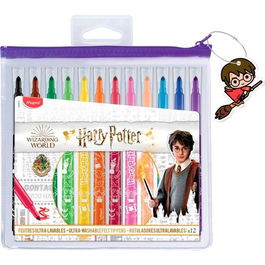 Maped Harry Potter Pouch Estuche Rotuladores de 12 colores surtidos
