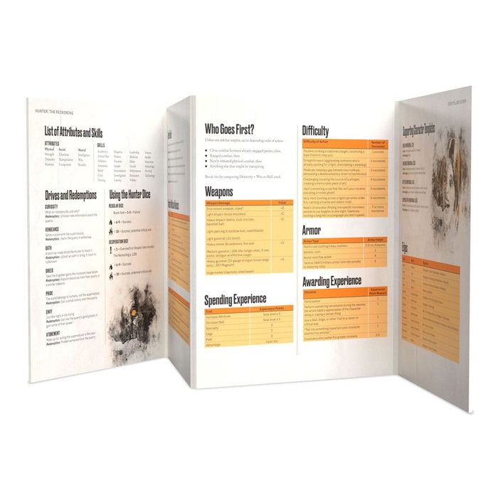 Hunter: The Reckoning 5th Edition RPG Storyteller's Screen Kit *Edición Inglés*