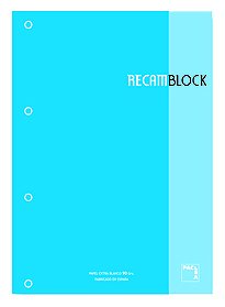 PACSA Recambio XBLOCK A4 Turquesa Set de 5 PACSA Recambio XBLOCK A4 Turquesa Set de 5