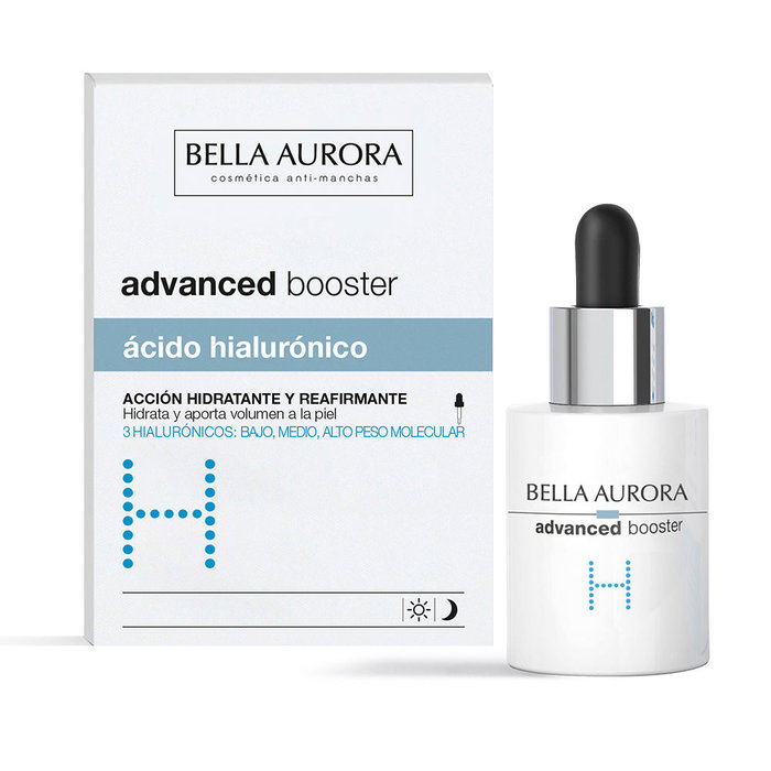 Bella Aurora Advanced Booster Ácido Hialurónico, Hidratación Intensa y Reparadora para la Piel, Mejora Elasticidad y Atenúa Arrugas