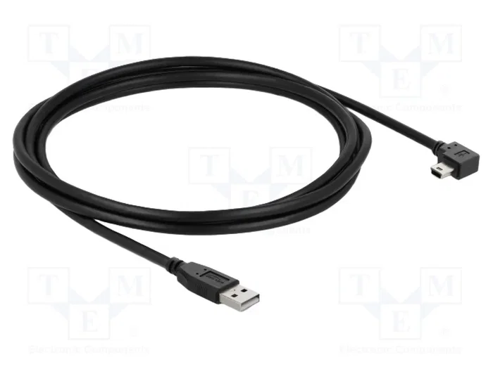 DeLOCK 81652 Cable USB 2.0 Tipo-A a Mini-B de 2 m con conector angular DeLOCK 81652 Cable USB 2.0 Tipo-A a Mini-B de 2 m con conector angular