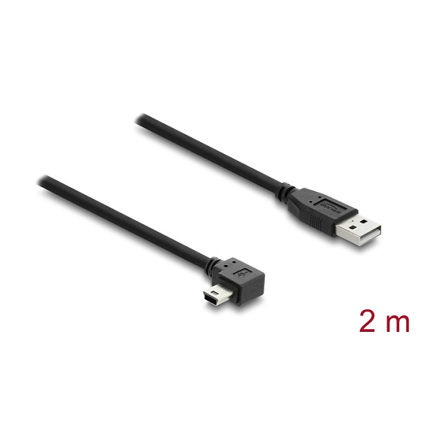 DeLOCK Cable USB 2.0 Tipo-A a Mini-B Angular 2 m DeLOCK Cable USB 2.0 Tipo-A a Mini-B Angular 2 m