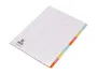 Q-connect Separadores DIN A4 Multitaladro Cartulina, Juego de 10 Unidades, Pestañas Colores Pastel