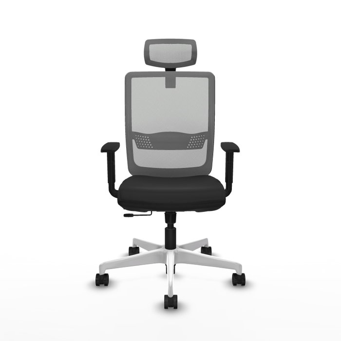 PIQUERAS Y CRESPO Silla de oficina Haches Negro/Gris con Mecanismo Sincro/Traslack PIQUERAS Y CRESPO Silla de oficina Haches Negro/Gris con Mecanismo Sincro/Traslack
