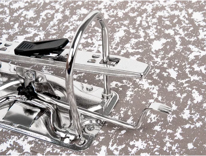 Liderpapel Classic Red Archivador de Palanca Folio Jaspeado Gris con Caja 80mm 287x350mm