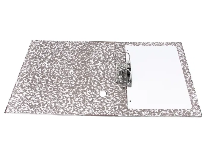 Liderpapel Classic Red Archivador de Palanca Folio Jaspeado Gris con Caja 80mm 287x350mm