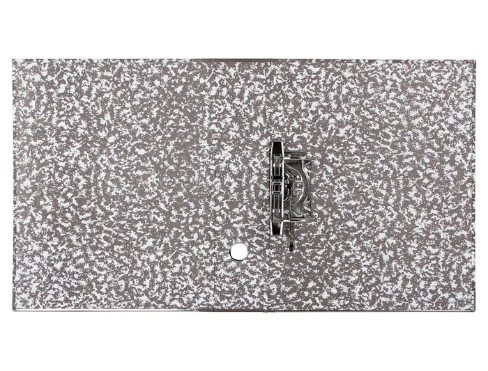 Liderpapel Classic Red Archivador de Palanca Folio Jaspeado Gris con Caja 80mm 287x350mm