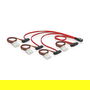 DeLOCK Cable adaptador SAS SFF-8087 a 4x SATA SFF-8482, longitud 1.0m