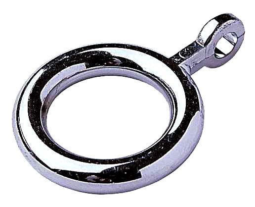 Anilla de visillo con enganche 12 mm cromo 1202501 Anilla de visillo con enganche 12 mm cromo 1202501
