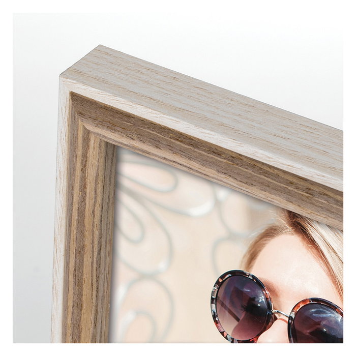 ZEP EK8357 Marco Retroiluminado de Madera para Mesa/Pared, 13x18 cm, Formato Rectangular Paisaje/Retrato