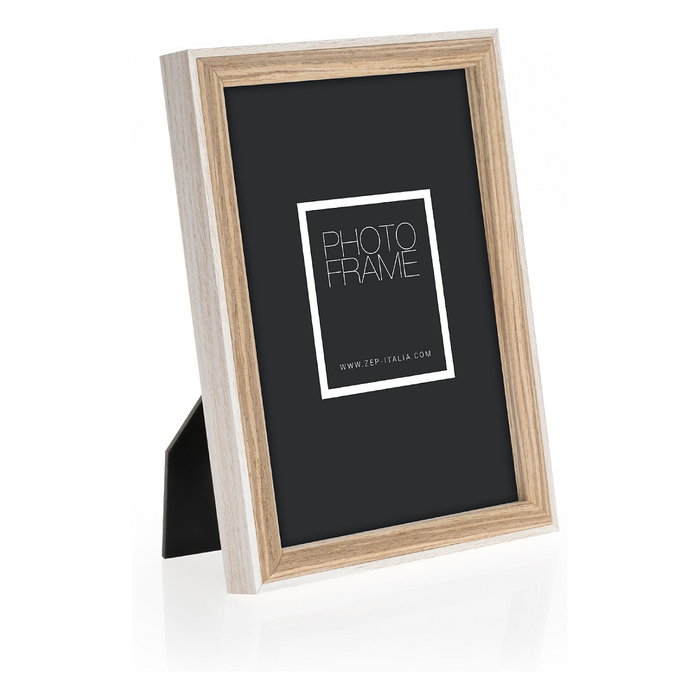ZEP EK8357 Marco Retroiluminado de Madera para Mesa/Pared, 13x18 cm, Formato Rectangular Paisaje/Retrato