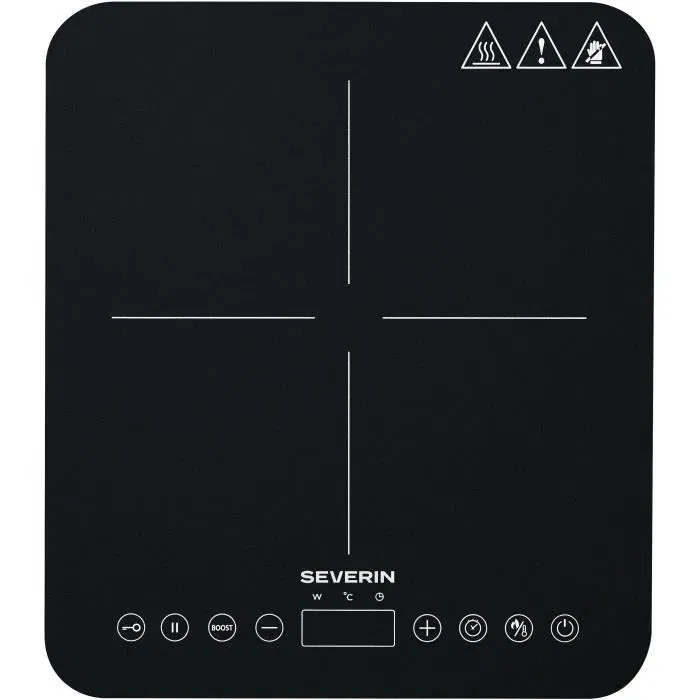 Severin Placa de Cocción Portátil KP9190 - 1 Quemador, 10 Niveles de Potencia, 2000W